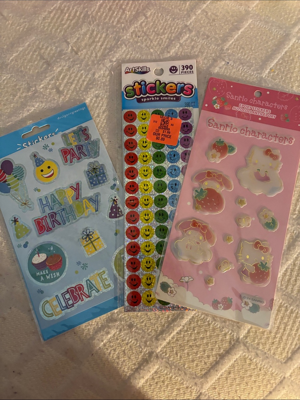 Assorted Sticker Pack - Pink, Blue, Multicolor - Sanrio & ArtSkills